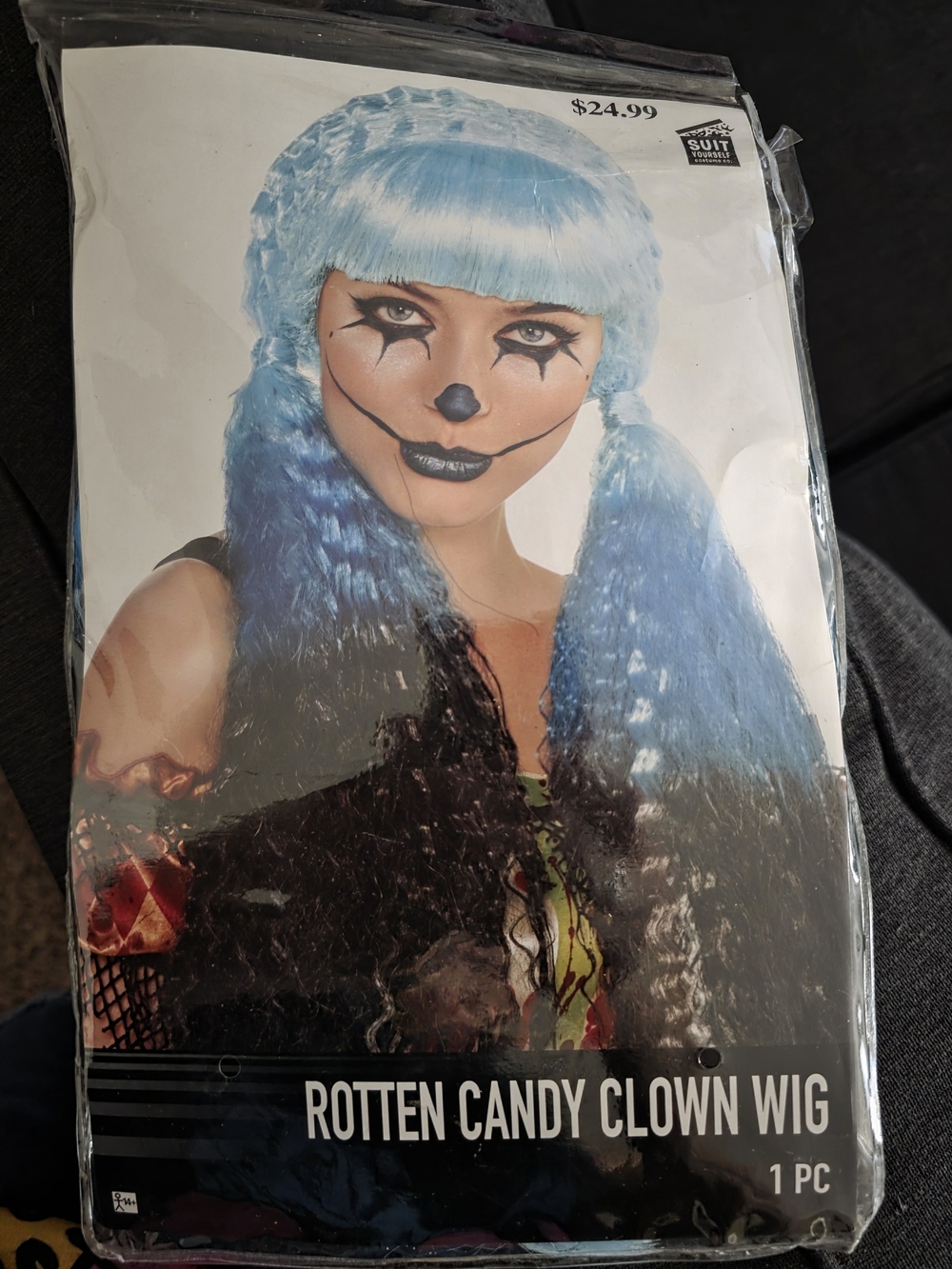 Rotten Candy Clown Wig - Light Blue